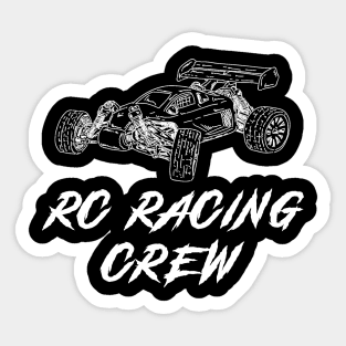 RC Racing Crew Awesome Tee: Zooming with Hilarious Speed! Sticker